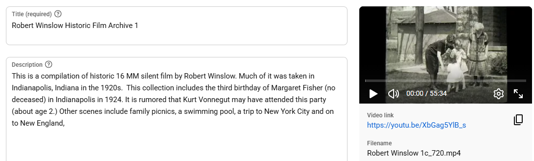 Robert Winslow Film Archiive 1